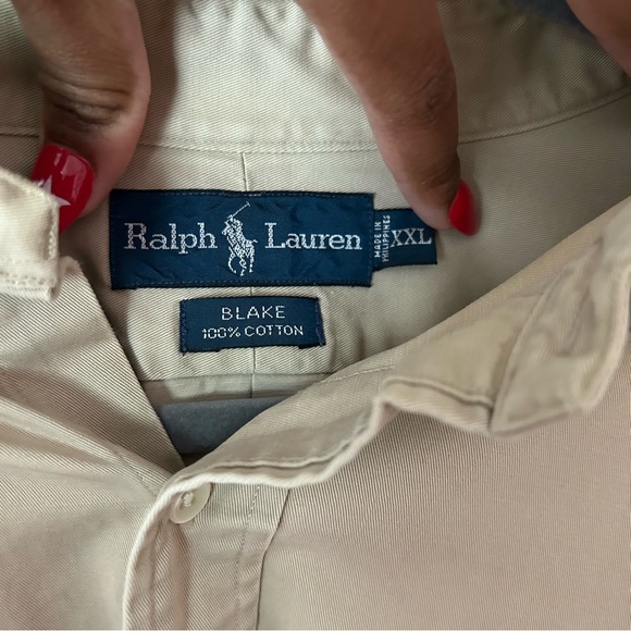vintage ralph lauren “blake” button-up - Picture 3 of 7